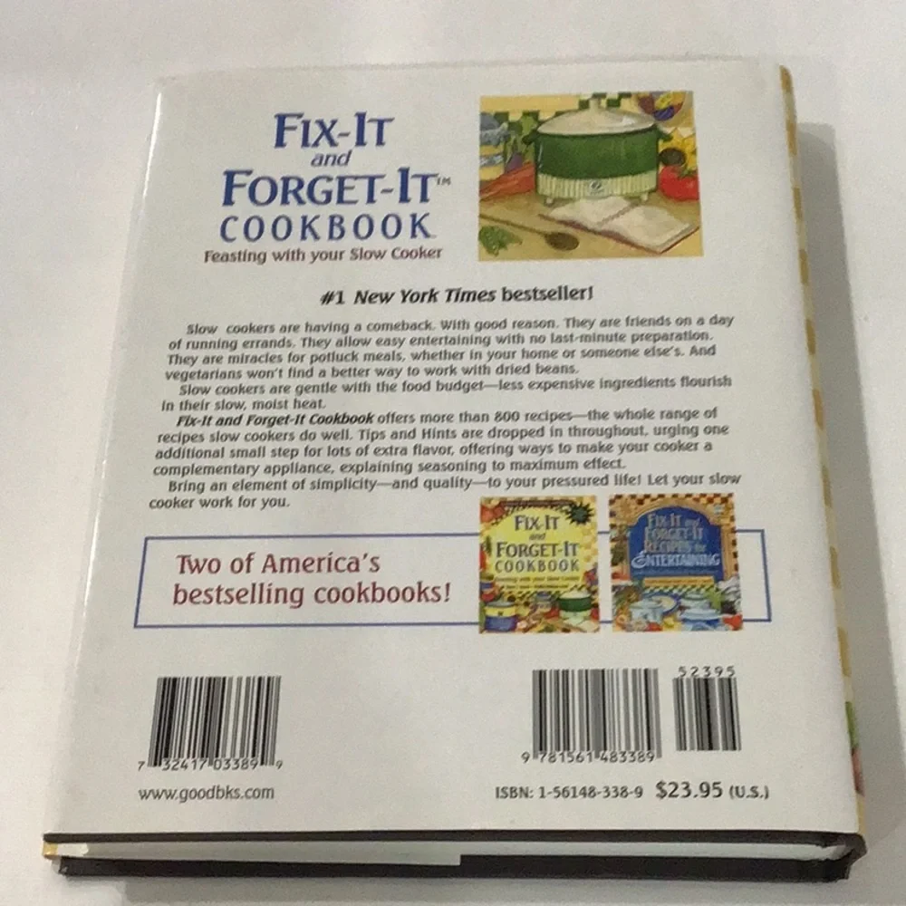 Fix It And Forget It HC Cookbook!